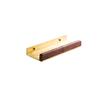 30-50cm Brushed Gold Bathroom Corner Shelf Wall-mounted Shower Room Toilet Walnut Wood Cosmetic Storage Rack with Hook Rod