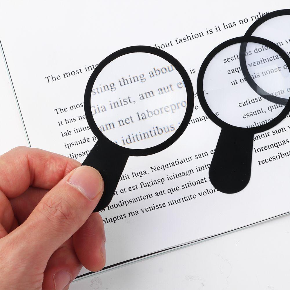 Plastmasas 45mm Izglītojošs Instruments Rokas Lupa Lasāmviela Lēca Juvelierizstrādājumu Lupa 3x Palielināšana