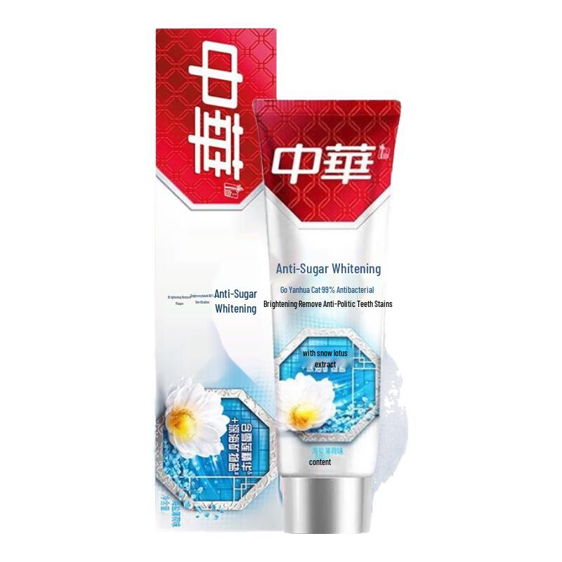 

Zhonghua Anti-Sugar Whitening Toothpaste (Sea Salt Mint, 3x90g)
