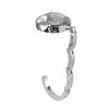 Foldable Hangbag Hook Crystal Alloy Round Shape Table Hook Desk Hanger Purse Bag Hook Holder for Hanging