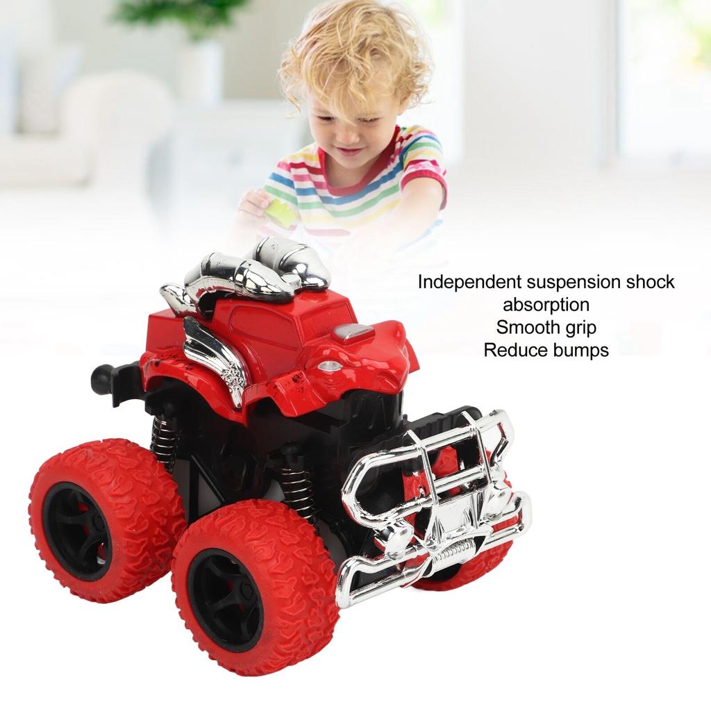 Trägheitsfahrzeug-Spielzeug aus Legierung, tragbares 4-Rad-Trägheits-LKW-Spielzeug, helle Farbe, simuliert, exquisit für zu Hause