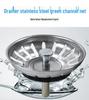 Cross-Border Sink Drain Accessories: British Style Stainless Steel Drain Head