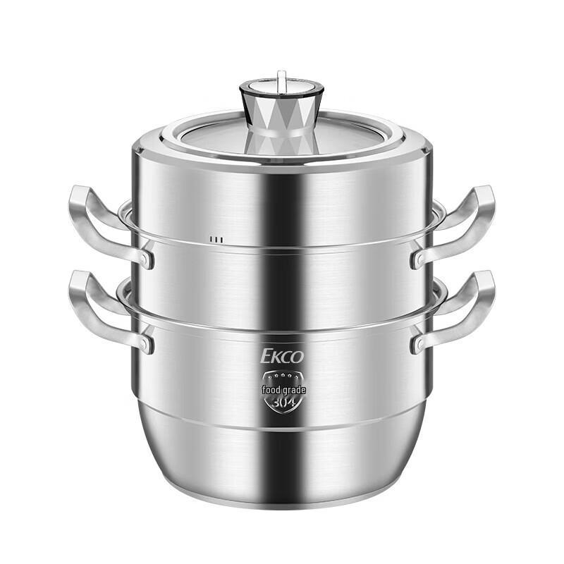 EKCO 30CM 304 Stainless Steel Triple-Layer Steamer
