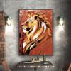 Leinwand Malerei Tier Lion Poster Wand Kunst Gemalt Drucke Drucken Bilder Für Wand Poster Hause Wohnzimmer Dekor Tableau Wandbild