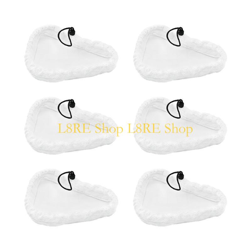 L8RE 3/6/8Pcs Microfiber Steam Mops Replacement Triangles Mops Pads Fit for H20 S302