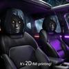 Capas de Encosto de Cabeça de Carro Assustadoras de Halloween 1/2 Peças Estampa de Dama Ceifeira Estilo Horror Capa Universal para Encosto de Cabeça de Banco de Carro para Decoração Assustadora