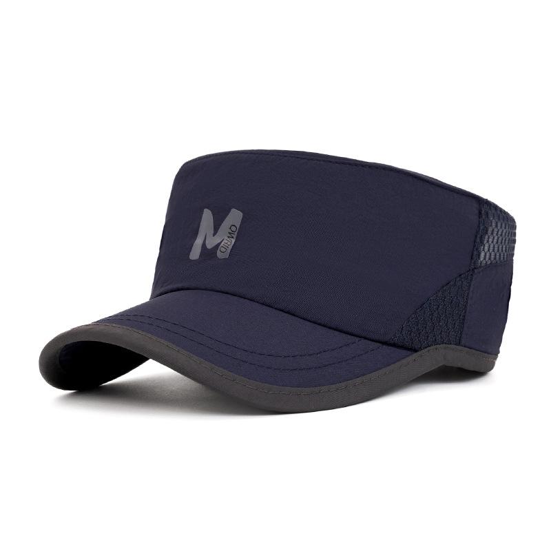 Summer Quick-Drying Flat Cap Men Breathable Sweat-Absorbing Mesh Baseball Cap Outdoor Sports Mountaineering Sunshade Cap