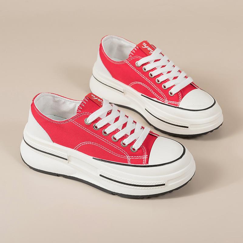 Women Walking Canvas Shoes Fashion  New Summer Youth Girls Boys Student Sports Leisure Low Top Vulcanized Sneakers Trainers