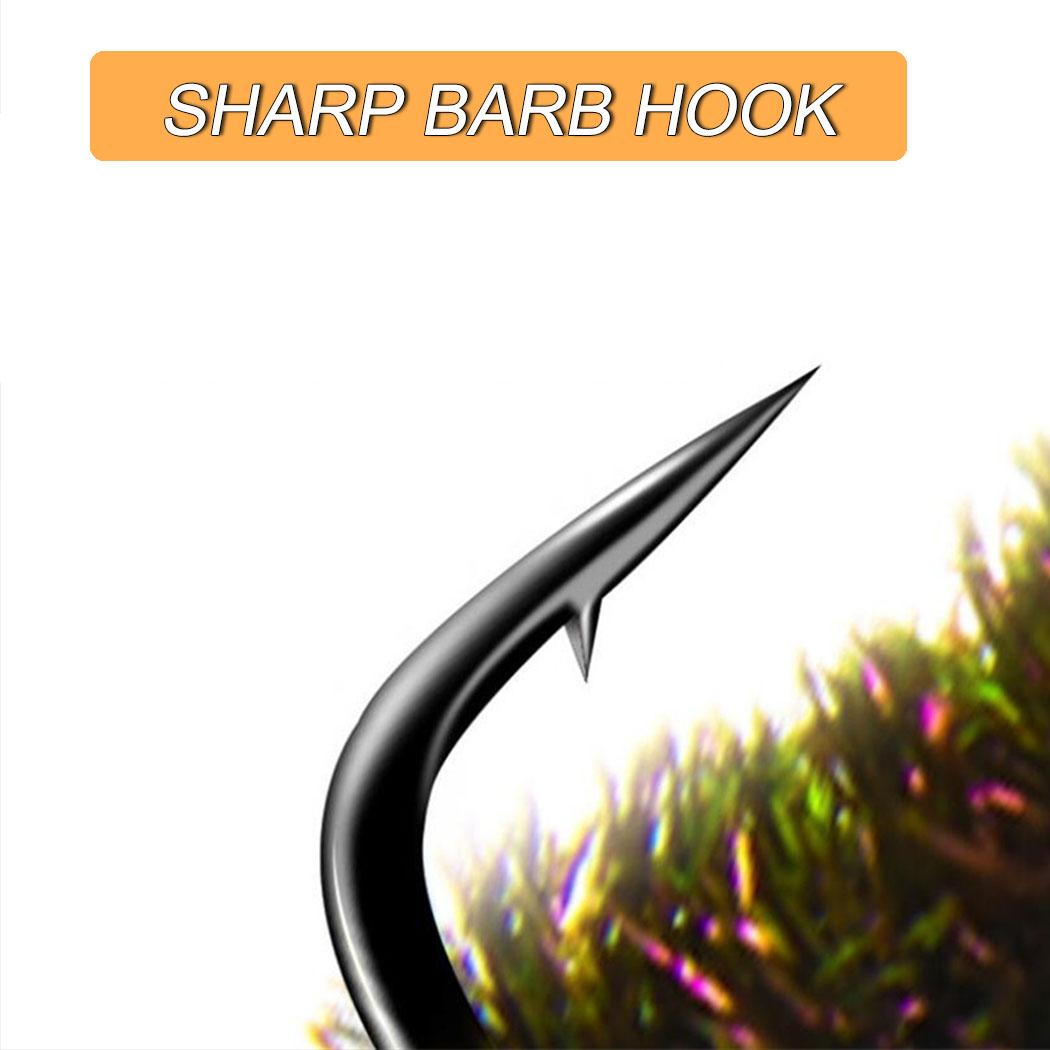 5/10 шт. нимфа Scud Fly Bug червь форель рыболовные мухи искусственные насекомые — фото 6