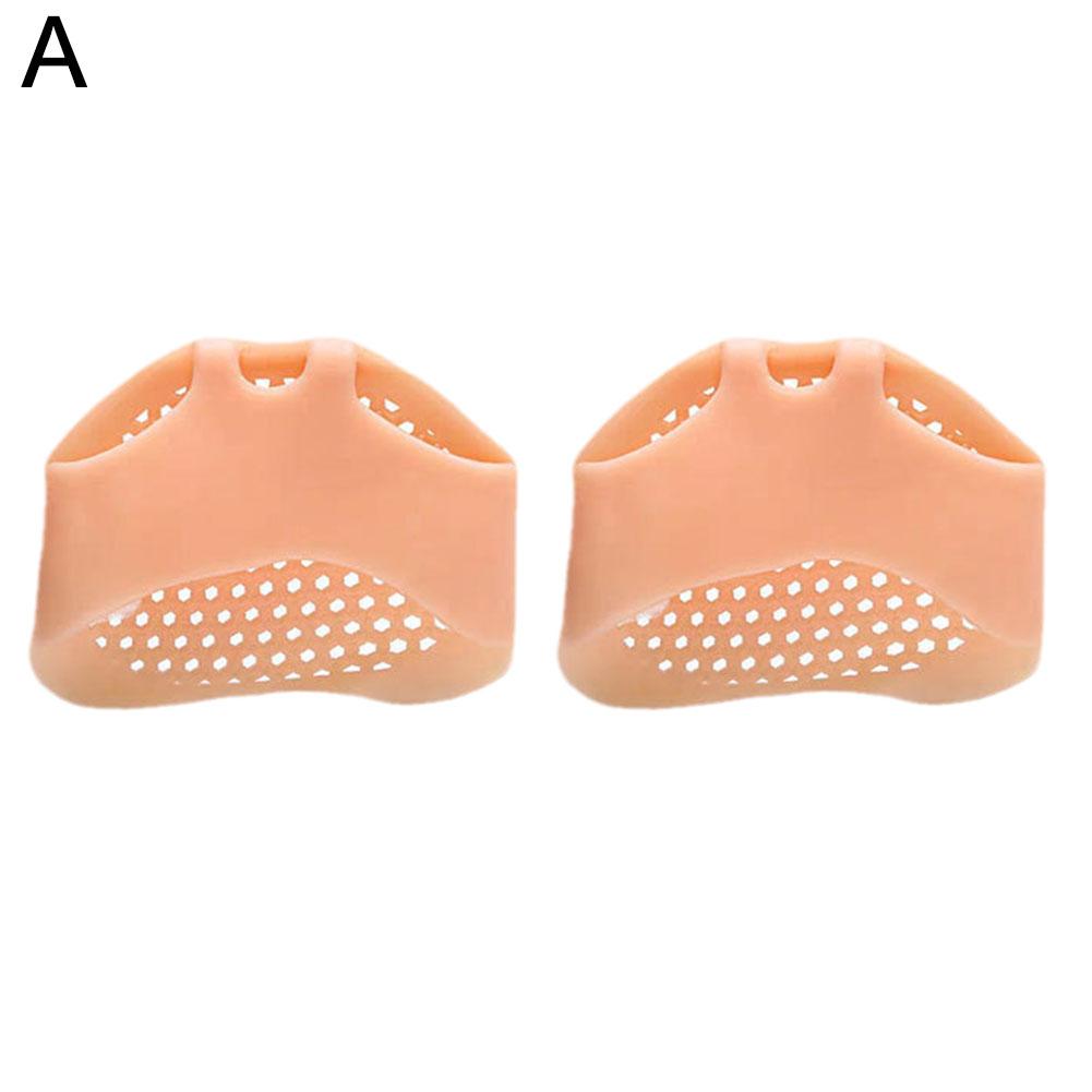 1Pair Silicone Metatarsal Pads, Toe Separation Foot Pads, Orthopedic Foot Massage Insoles, Forefoot Socks, Foot Care Tools