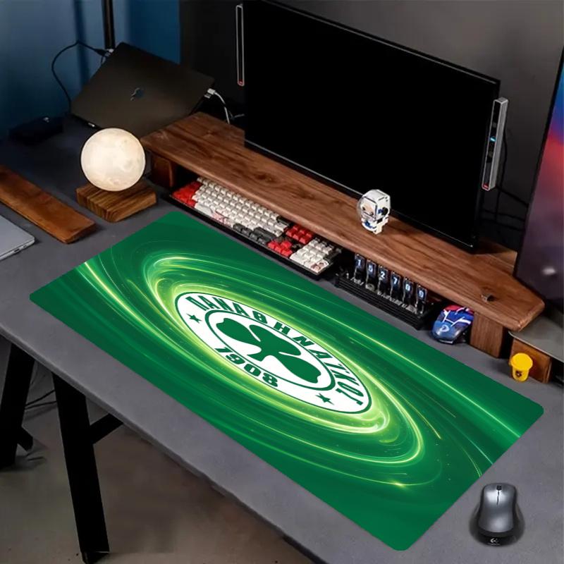 Panathinaikos FC Print Mouse Pad, Anti‑Slip Desktop keyboard Mat, for PC Laptop Gaming Working Daily Use, Cool Festival Birthday Gift