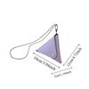 Elegant Folding Triangle Pouch Anti-splash Water Vintage Hanging Neck Coin Purse Mini Leather Detachable Earphone Bag Travel