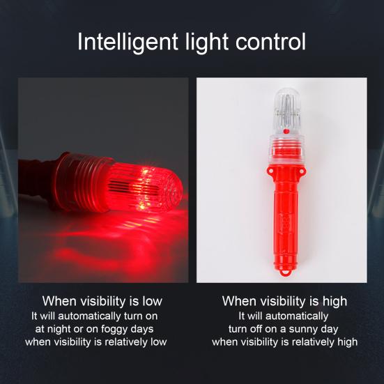 3Pcs Boat Flares High Visibility Multiple Lighting Modes Waterproof Battery Powered Emergency Signals LED Warning Lights