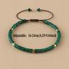Bohemian Natural Malachite Beads Bracelet, Handmade Adjustable, Suitable for Daily Wear and Holiday Gifts