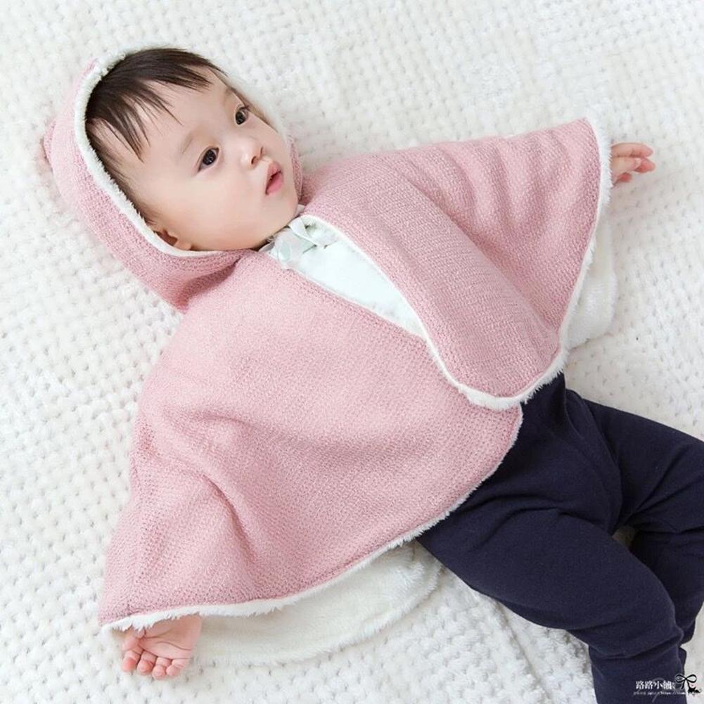 Buy Baby Infant Girls Winter Warm Hooded Coat Kids Fleece Cute Cloak