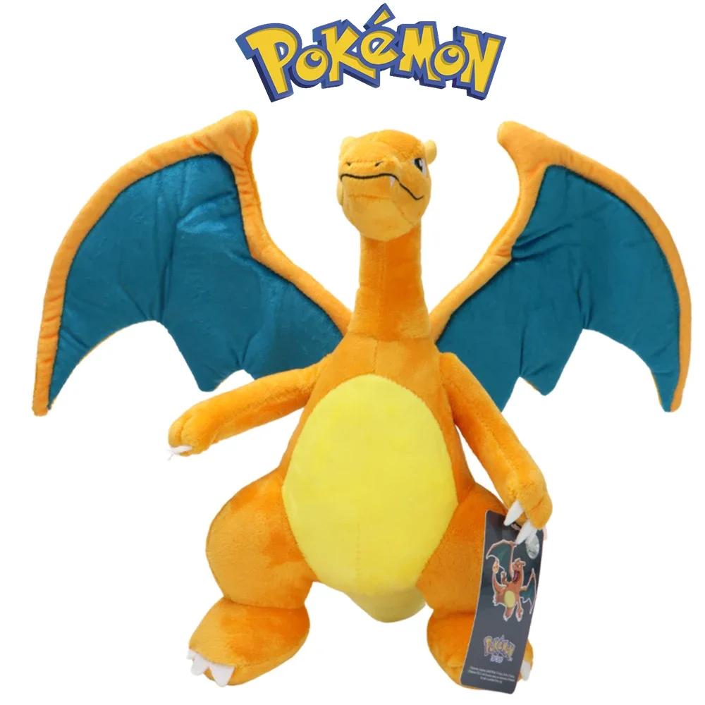 Charizard Plush Dolls Soft Anime Stuffed Toys for Boys Girls Collection Birthday Christamas Peluche Gift 10 Inch