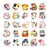 50PCS Cute Japanese Lazy Cat Stickers, Kawaii Pet Cat Daily Life Decals for Journal & Decoration