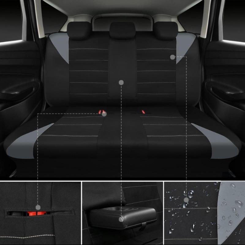 4/9pcs Car Seat Covers and Headrest Covers All-Season Universal Car Seat Cushion Covers Vehicle Cushion Protectors