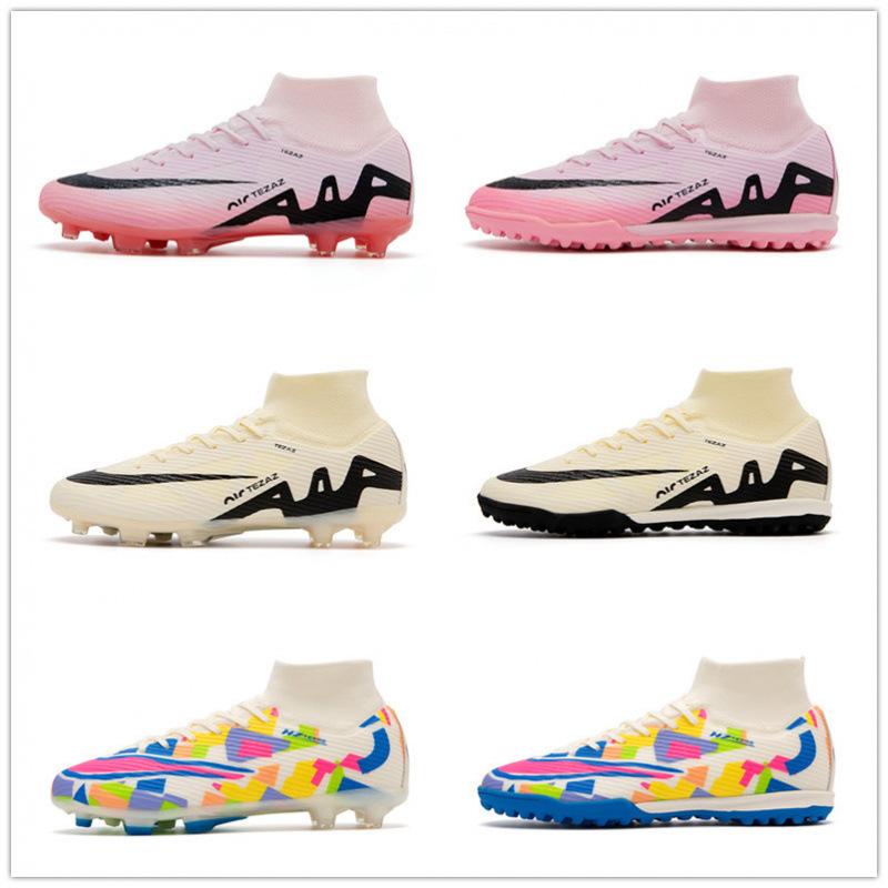 15 Scarpe da Allenamento Sportivo Speciali per Calcio High-Top con Chiodi Ag, Tessuto Fly-Weave Senza Cuciture, per Uomo e Donna