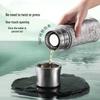 Pure Titanium Double-Layer Thermos Cup with Magnetic Suction and Bamboo Joint - Tea Steeper & Business Gift Cup