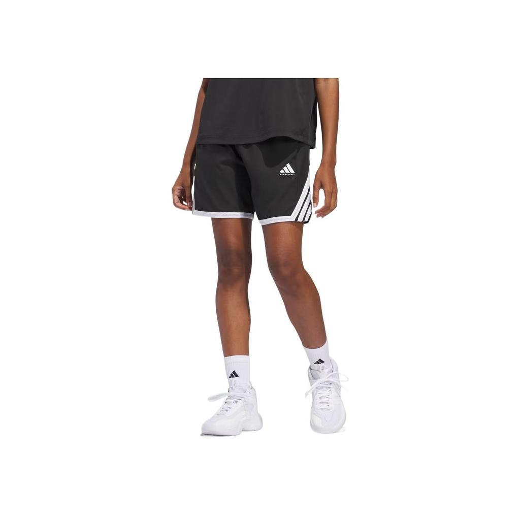 adidas Crazy Lite Comfortable Soft Skin-Friendly Sports Basketball Shorts Women Shorts Black White JM7723
