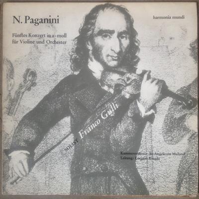LP Plaat NICCOL PAGANINI FRANCO GULLI L Concerto Voor Viool Nr. 5 in Amino HM30663 Harmonia Mundi Duitsland Klassiek Gebruikt