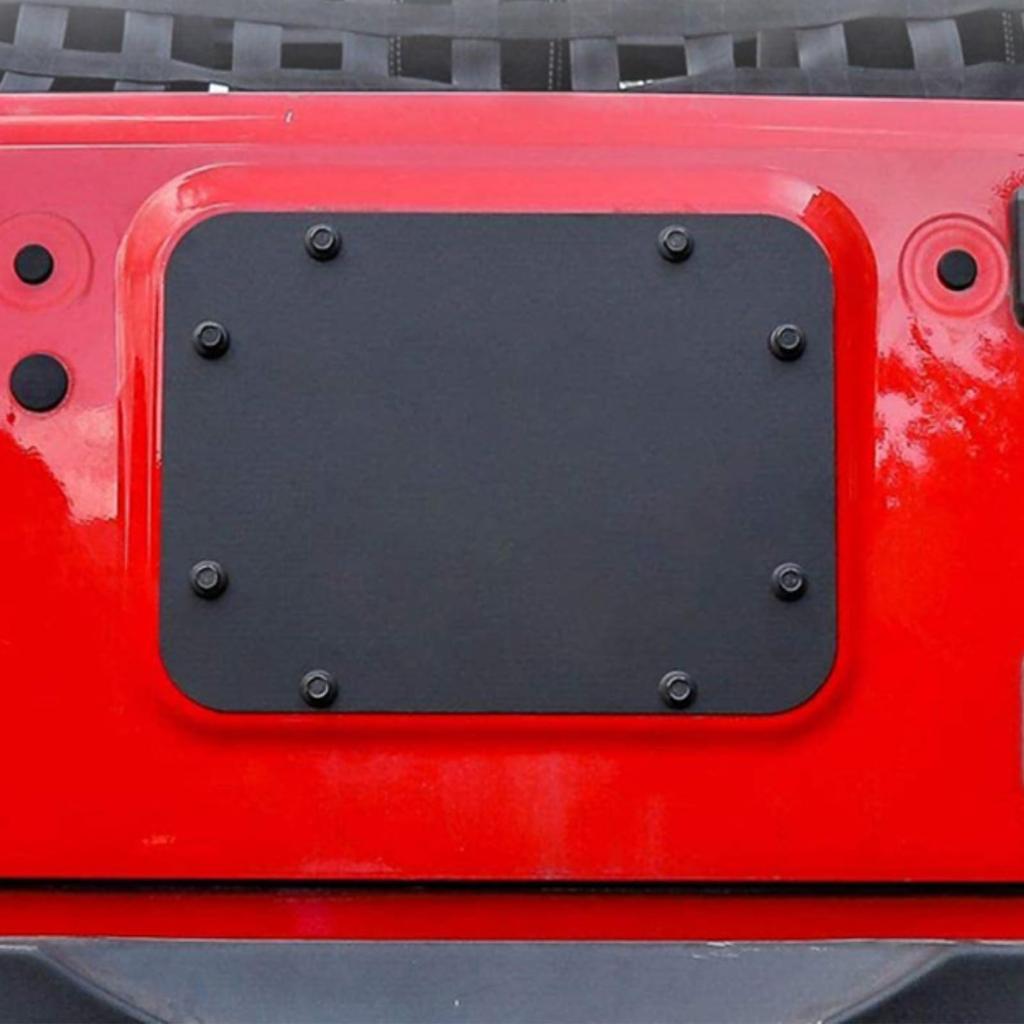 Deepa Ribusu Rear Tireless Plate for Jeep Wrangler Tailgate Cover with Exterior Compatible JK/JL Plug, Customization, [Used]