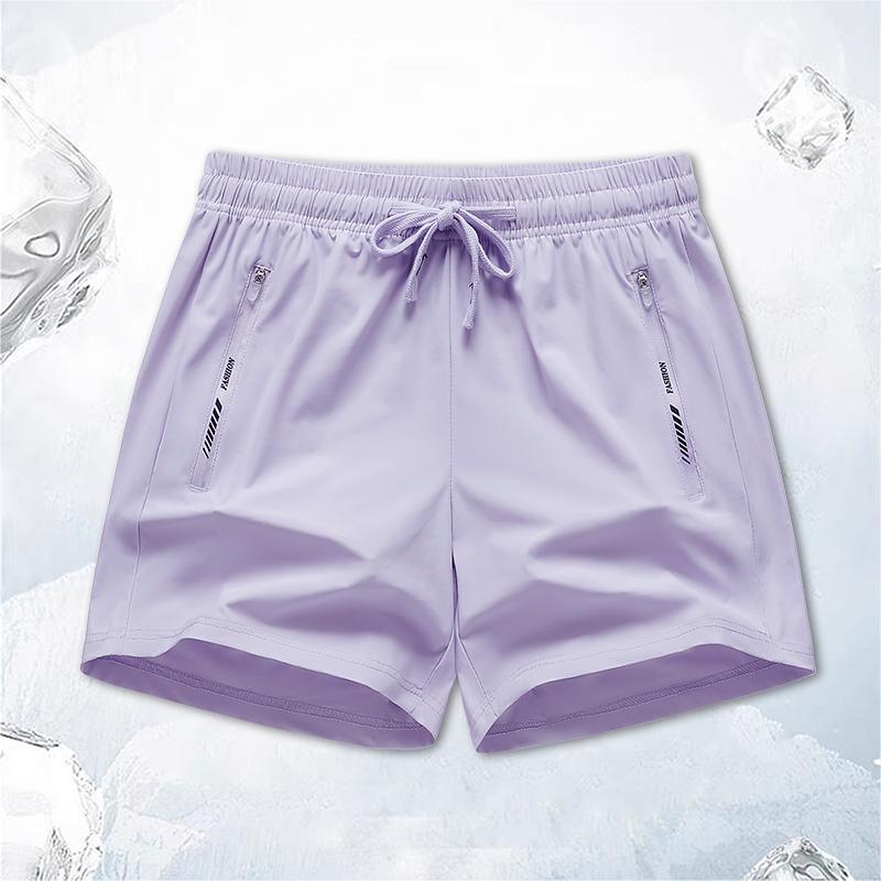 New Men's Quick-drying Loose Sports Casual Pants Thin Ice Silk Beach Pants
