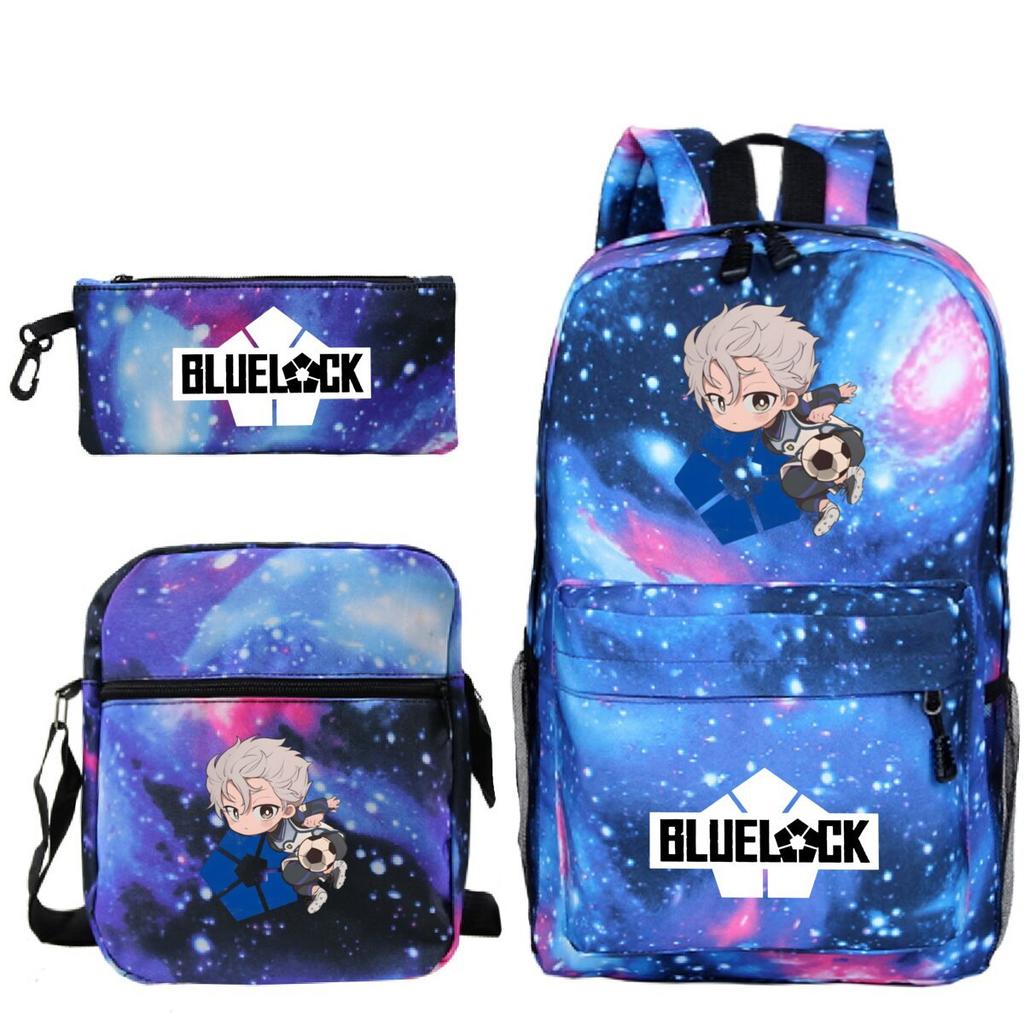 Japanese Cartoon Peripheral Printing Children'S Schoolbag, Primary And Secondary School Student Stationery Set, Shoulder Backpack Three-Piece Set
