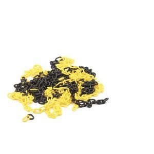 Chaine - Jaune-Noir - 10m - Plastique - Ø 6mm