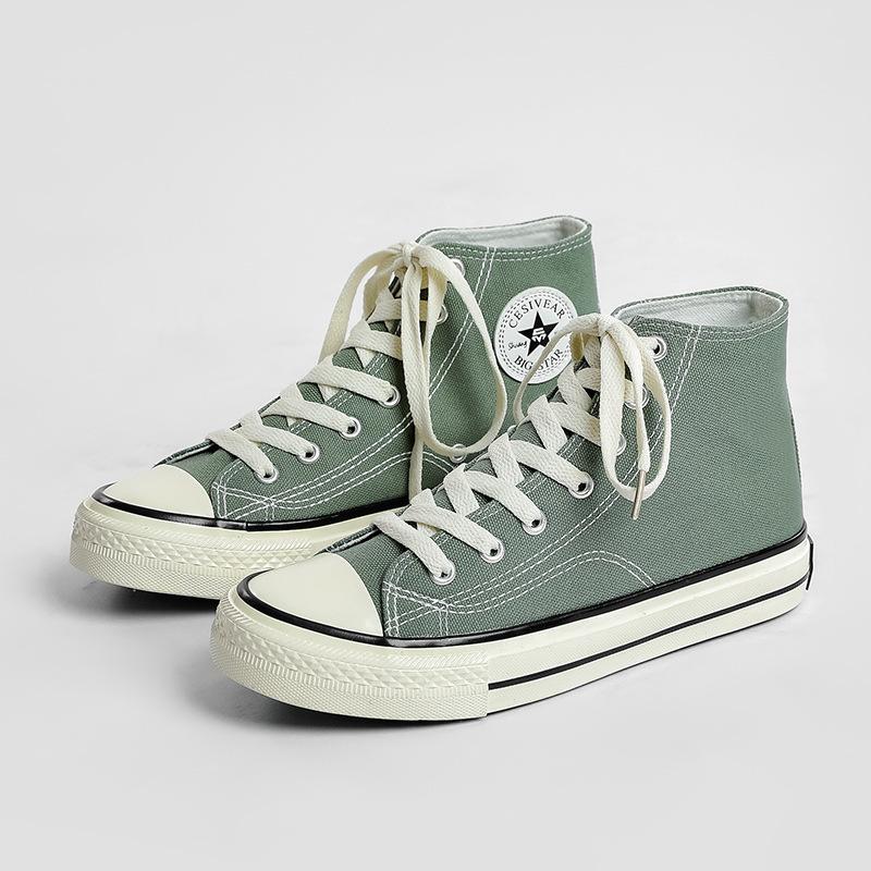 1970s Retro Canvas High-Top Shoes - Unisex, Versatile, Classic for Women and Men Spring 2025