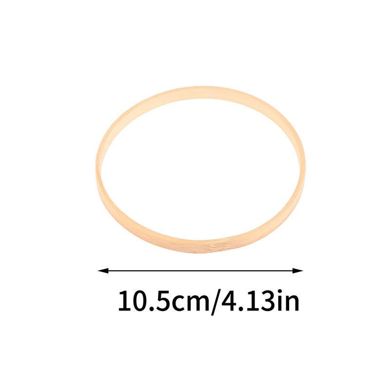 1Pc Bamboo Circle Frame DIY Dream Catcher Ring Embroidery Hoop Bamboo Wooden Hanging Flower Wreath Wedding Decorations