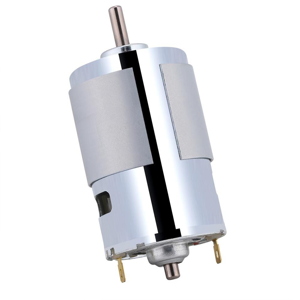 12V 100W Elektrischer Mikro-Gleichstrommotor mit runder Welle 12000 U/min Hohe Drehzahl Großes Drehmoment