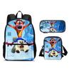 Crash Bandicoot backpack, pencil case, shoulder bag, 3Pcs Set, cartoon print, best school outdoor travel companion for students