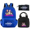 3Pcs/set Anime K-Pop Demon Hunters Printed Backpack with Shoulder Bag Pencil Case for Student Boy Girl Schoolbag Large Capacity Waterproof Bookbag