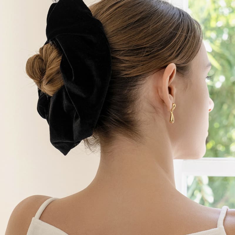 HAS HDM006 Classic velvet big scrunchie