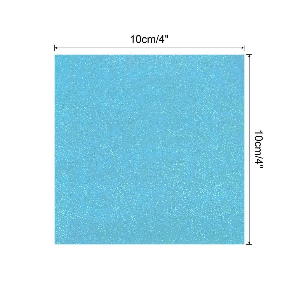 50 Sheet Glitter Origami Paper 4x4/6x6 Inch Shiny Sparkly Square Folding Paper 10x10cm Iridescent Paper for DIY Art, Craft Decor