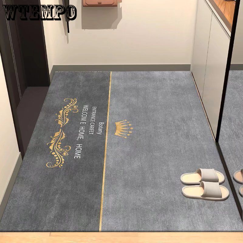 Entrance Mat Foyer Bathroom Non Slip Foot Pad Bedroom Dirt Resistant Living Room Carpet