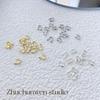 18k Gold-Filled U-Shaped Horseshoe Buckle End Caps for Steel Wire Beading, Handmade DIY Jewelry Accessories