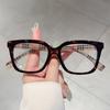 Internet celebrity small fresh plain face high sense anti-blue glasses business elegant versatile can be matched with degree flat mirror