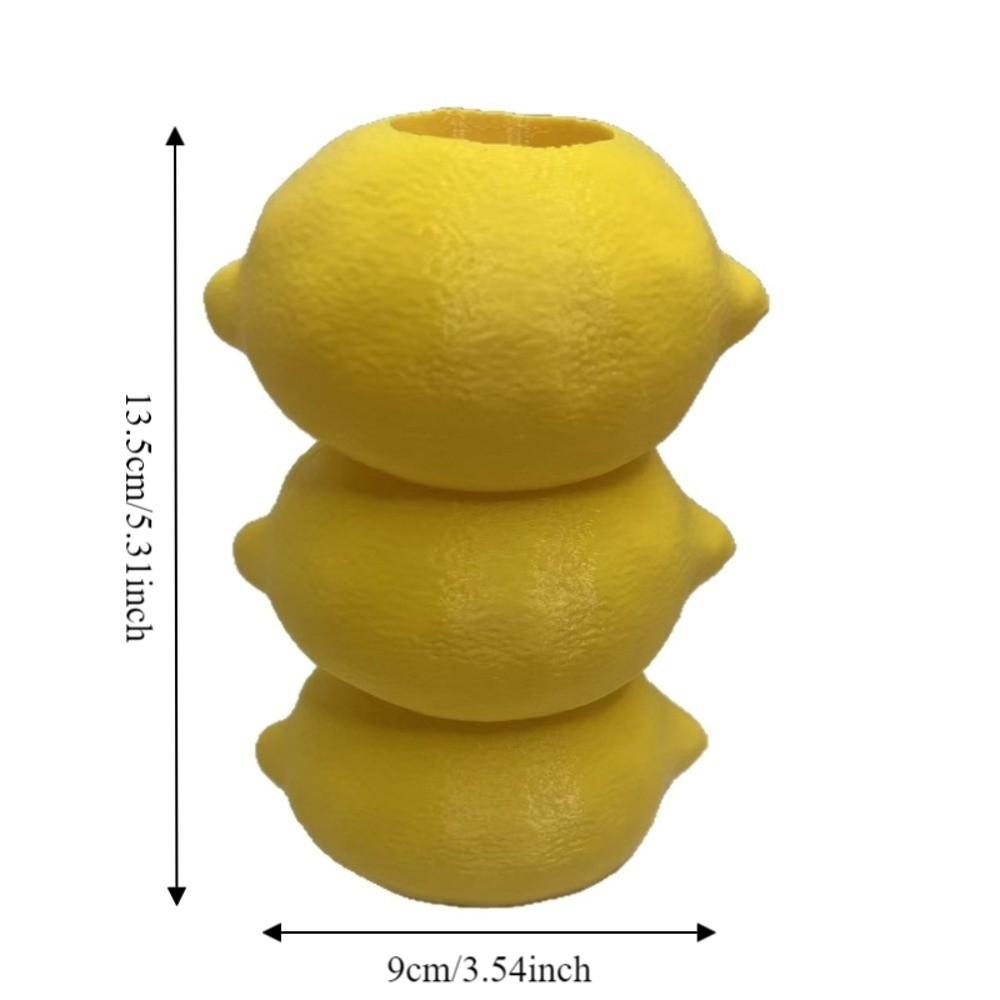 3D Printing Imitation Fruit Vase Nordic Style Fruit Model Vase Creative Lemon Vase Bedroom