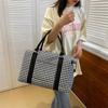 New large-capacity canvas fitness bag can be set with tie rod lightweight travel bag short trip handbag