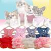 Cute Summer Pink And White Striped Pet Dress For Small Dogs And Cats