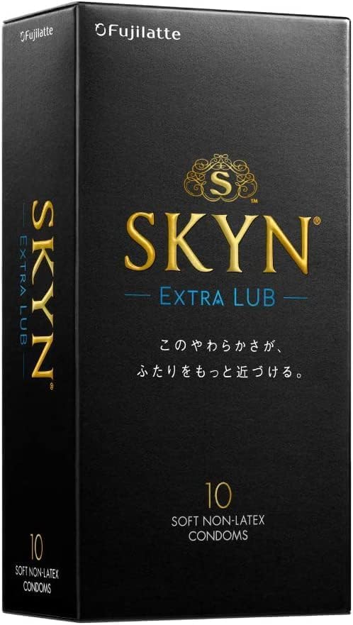 Skyn Skin IR Condom Lubricating Jelly Increased Type Pain Relief Extra Lub 10 Pieces X 3 Box Set Case Set