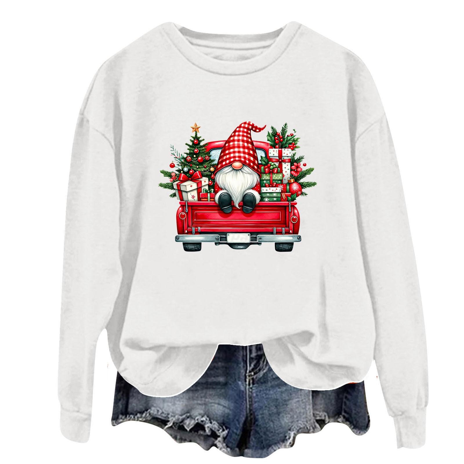 

Женская модная повседневная однотонная толстовка с длинным рукавом XL белый