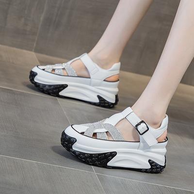 Inner Increase Shoes Sandals Thick Bottom Muffin Sports White Shoes