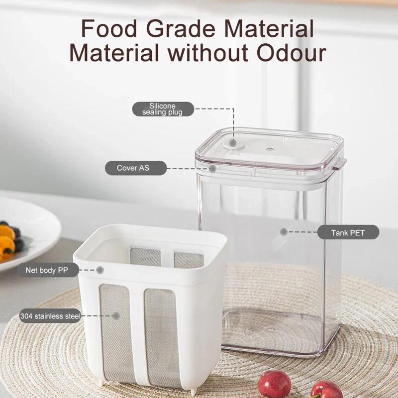 Japanischer Joghurtfilter, selbstgemachter griechischer Joghurt, Sojamilch-Käse-Molke-Separator, Wasserablauffilter, praktische Küchenhelfer