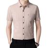 Men'S Plaid Shirt Short-Sleeved T-Shirt Summer Thin Loose Large Size Half-Sleeved Medium Business Casual Shirt Men'S Trend