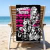 Proof Beach Towel with a Monster High1 Pattern - Soft,absorbent,quick-drying,machine Washable - Perfect for Swimming,camping,bathing