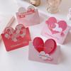 10Pcs High Quality Heart-shaped Greeting Cards Handwritten Blank Gift Card Foldable Message Cards Wedding Couples